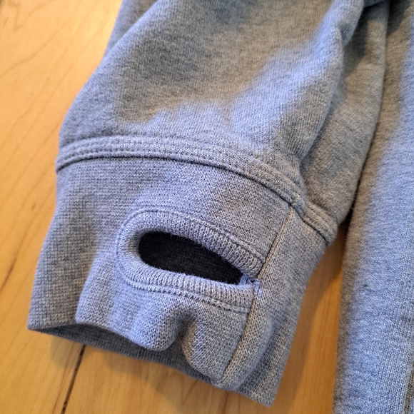 VGUC! L.L. Bean Katahdin Iron Works Quarter Zip Sweatshirt Gray Heather - Picture 7 of 16